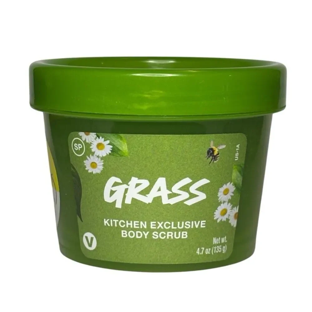 Lush Kitchen Grass Body Scrub Limited Edition Bergamot Sandalwood Green Tea NWT